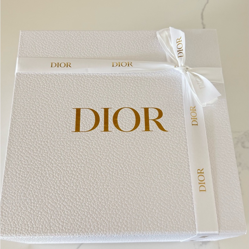 Dior Textured White Box with Gold Accents✨💛